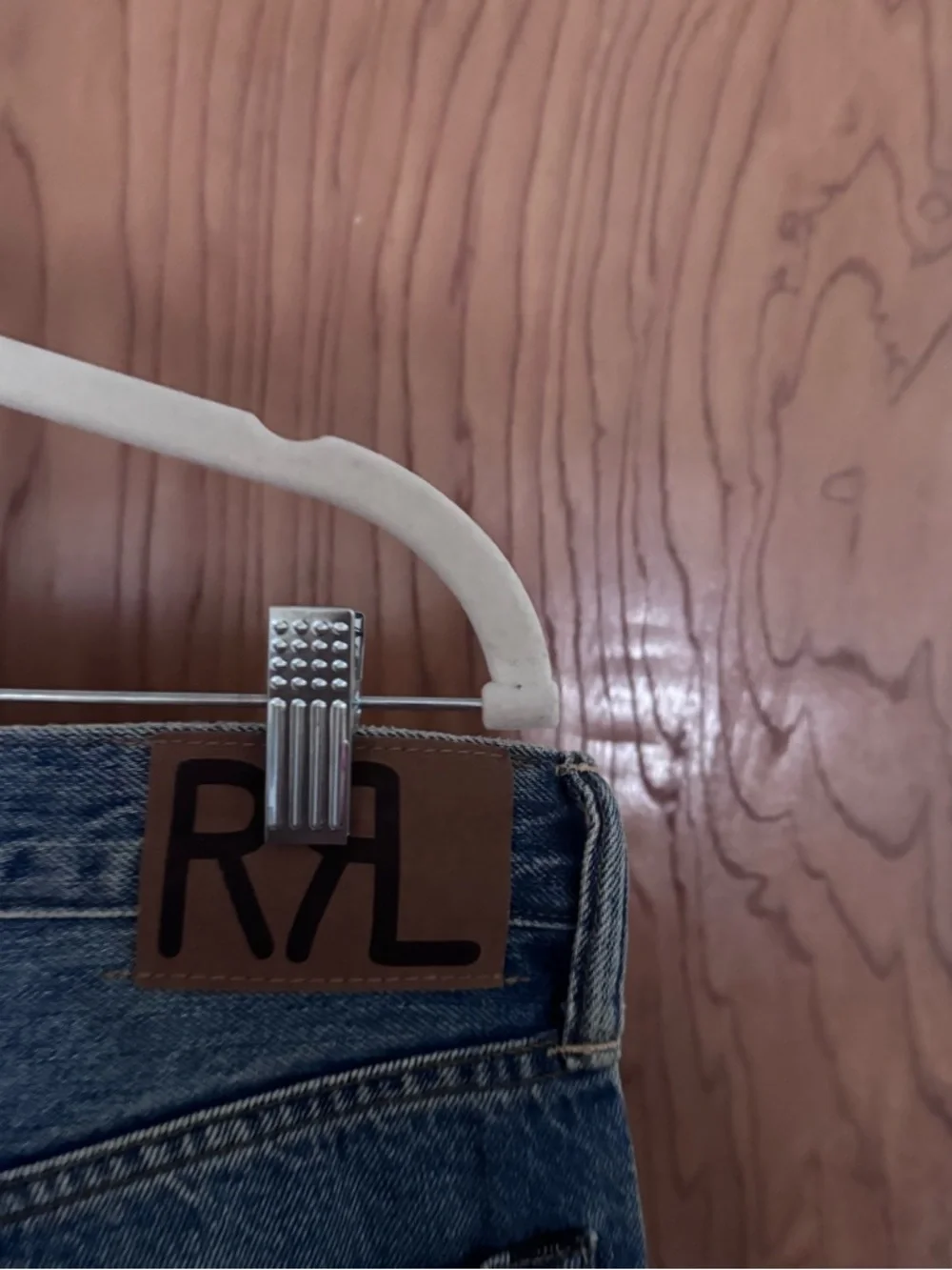 Ralph Lauren double RL distress straight leg jeans